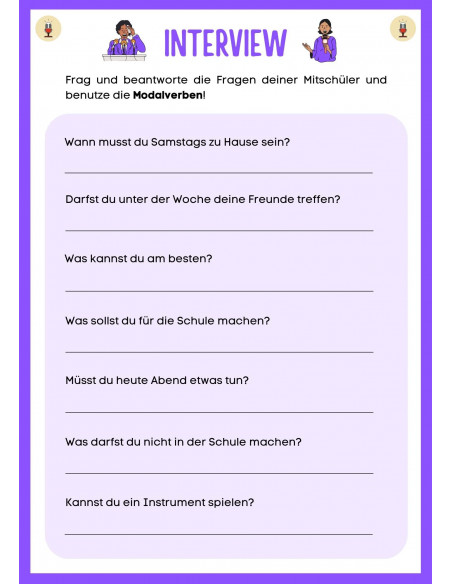 Interview - Modalverben