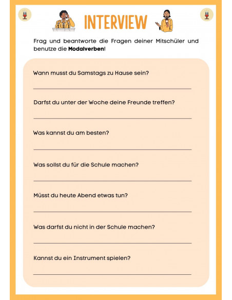Interview - Modalverben