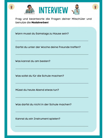 Interview - Modalverben